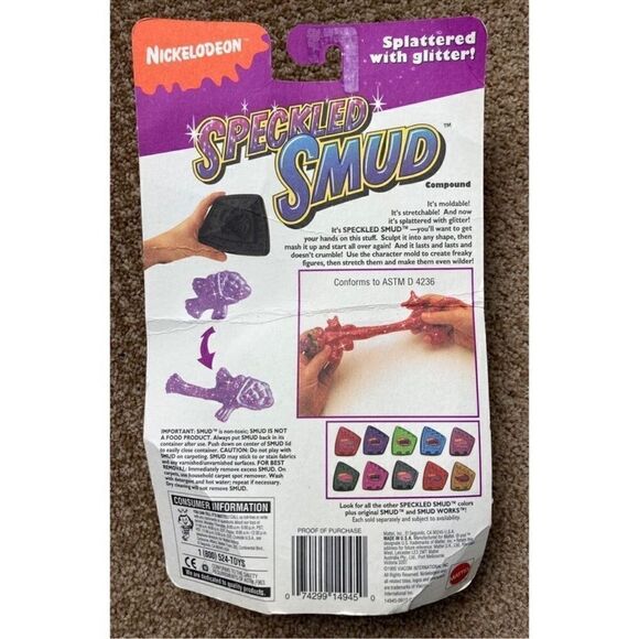 Y2k Nickelodeon vintage 1995 speckled smud - Picture 2 of 3